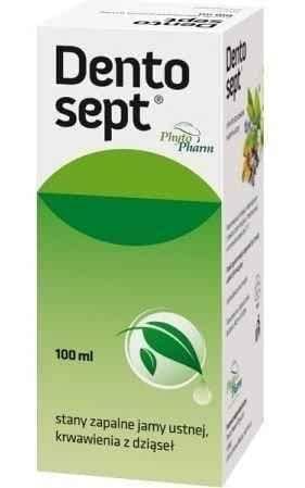 DENTOSEPT, chamomile, oak bark, sage leaf, arnica herb, calamus rhizome, peppermint herb, thyme herb UK