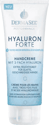 DERMASEL Hyaluron Forte Hand Cream, triple hyaluron and Dead Sea minerals UK