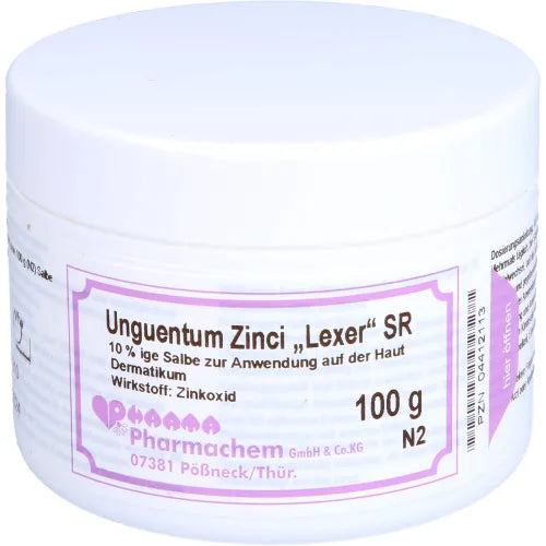 dermatoses UNGUENTUM ZINCI Lexer SR 100 g