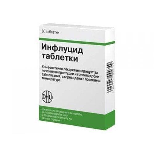 DHU Influcid 60 tablets Homeopathic Product colds & flu-like illness with fever UK