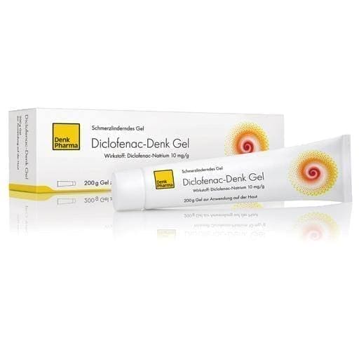 DICLOFENAC-Denk Gel 10 mg / g 200 g Diclofenac sodium UK