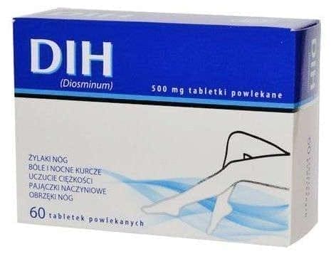 DIH 500mg x 60 tablets, venous insufficiency UK