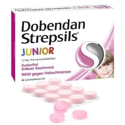 DOBENDAN Junior 1.2mg / 0.6mg lozenges 24 pc UK