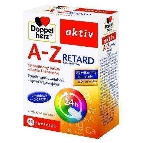 Doppelherz AKTIV AZ Retard, Lutein, iodine, Chromium, Molybdenum, Selenium UK
