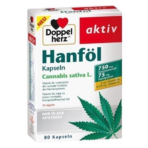 DOPPELHERZ hemp seed oil capsules cannabis sativa l UK