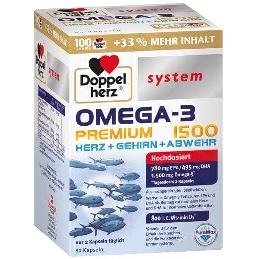 DOPPELHERZ Omega-3 Premium 1500 UK