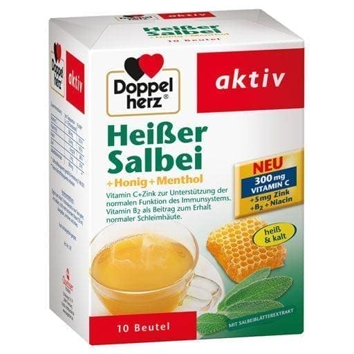 DOPPELHERZ sage leaf, honey, menthol granules UK