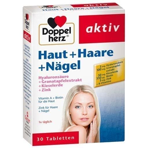 DOPPELHERZ skin + hair + nails tablets UK