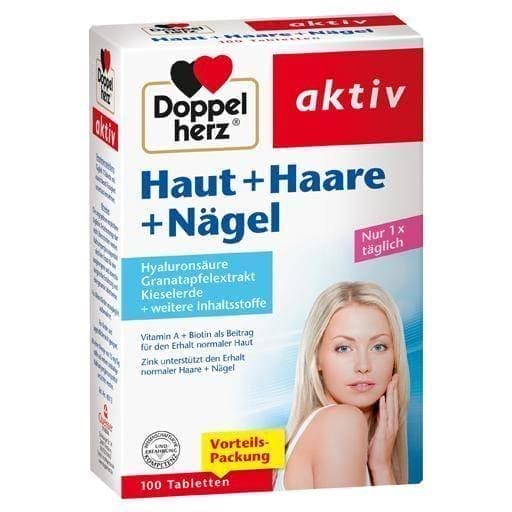 DOPPELHERZ skin + hair + nails tablets UK