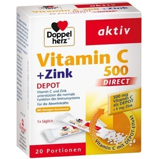DOPPELHERZ Vitamin C 500 + Zinc UK