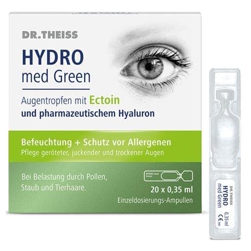 DR. THEISS Hydro med Green eye drops, ectoine, hyaluronic acid UK