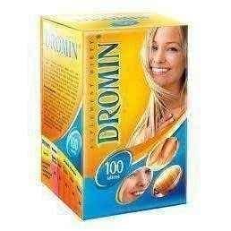 Dromin x 100 tablets, vitamins for skin, bee pollen UK