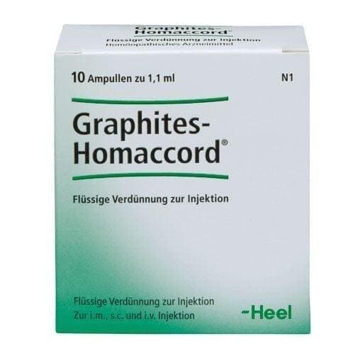 Eczema, scars, keloids, GRAPHITES HOMACCORD ampoules UK