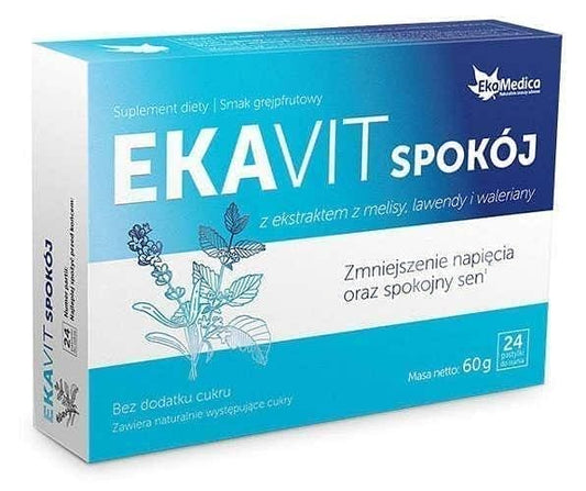 Ekavit Calm, Ginkgo biloba, lemon balm, valerian root UK