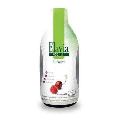 Elavia 4321 Slim Intensive liquid raspberry flavor 500ml weight loss UK