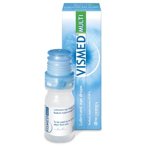 Electrolytes, potassium, magnesium, calcium, VISMED MULTI eye drops UK