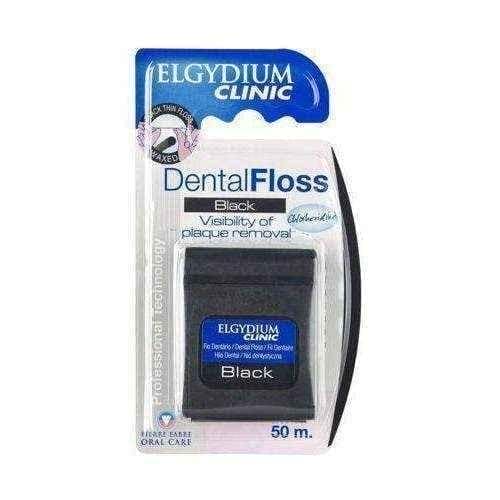 Elgydium black dental floss 50m UK