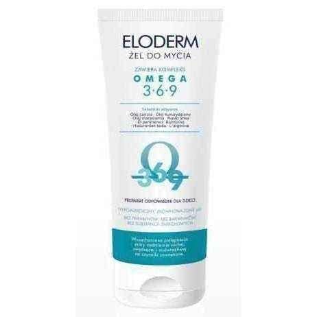 Eloderm cleanser 200ml, shower gel UK