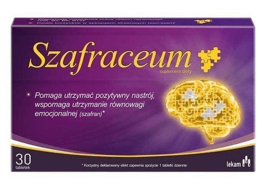 Emotional nervous tension, Szafraceum x 30 tablets UK