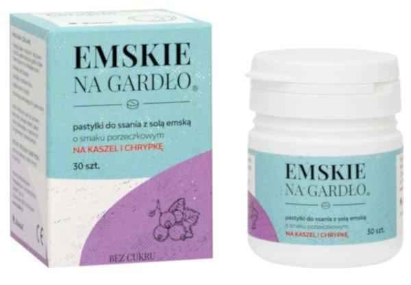 EMSKIE Throat tablets x 30 lozenges currant flavor UK