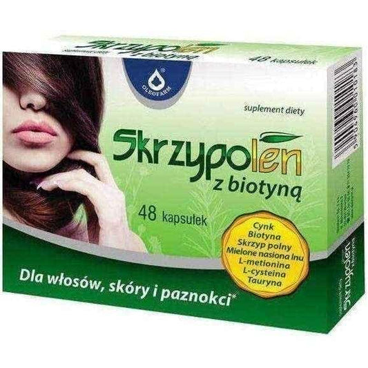 Equisetum arvense SKRZYPOLEN with biotin x 48 capsules UK