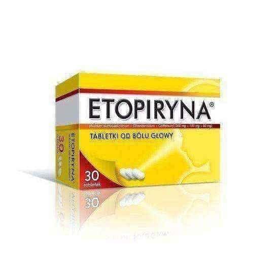 Etopiryna, headache, acetylsalicylic acid, etenzamidu, caffeine UK