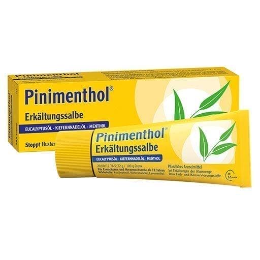 Eucalyptus, pine needle oil, menthol, PINIMENTHOL cold ointment UK