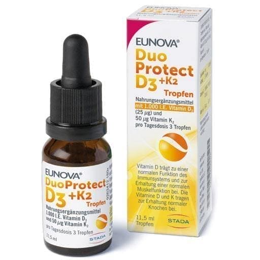 EUNOVA DuoProtect d3 drops with k2 1000 IU UK
