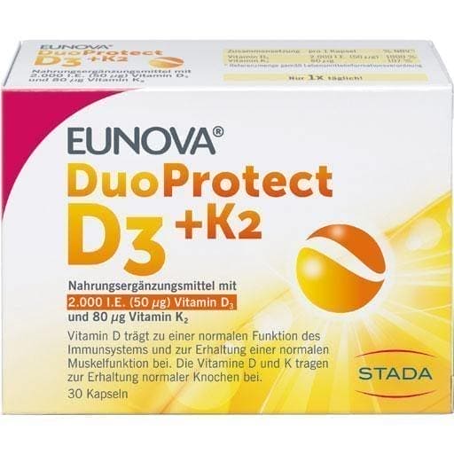 EUNOVA DuoProtect vitamin k2 and d3 2000 IU UK