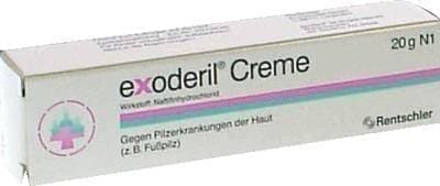 EXODERIL cream yeast infection, dermatomycose, dermatophytes UK ...