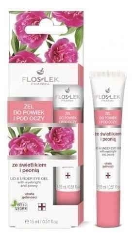 Eye and eyelid gel skylight and peony FLOSLEK PHARMA 15ml UK