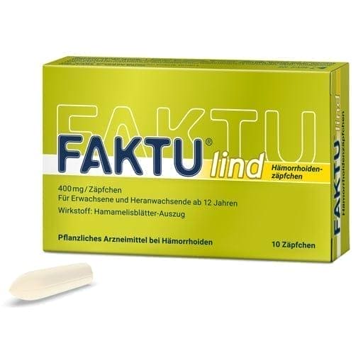 FAKTU lind witch hazel plant suppositories UK