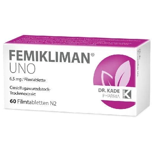 FEMIKLIMAN uno film-coated menopause. tablets UK