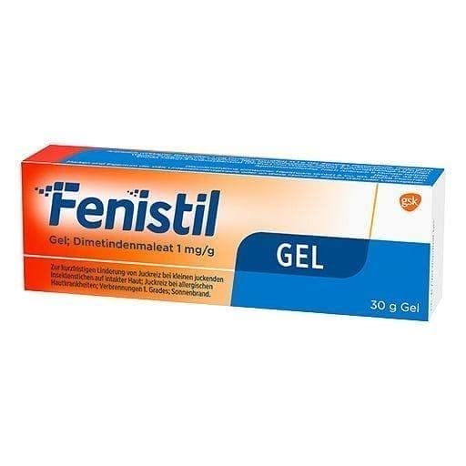 FENISTIL Gel, first degree burn, sunburn, eczema, urticaria UK
