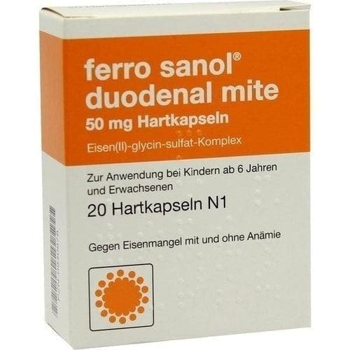 FERRO SANOL duodenal, iron deficiency anaemia treatment UK