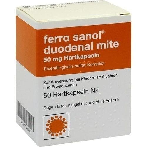 FERRO SANOL duodenal, iron deficiency anaemia treatment UK