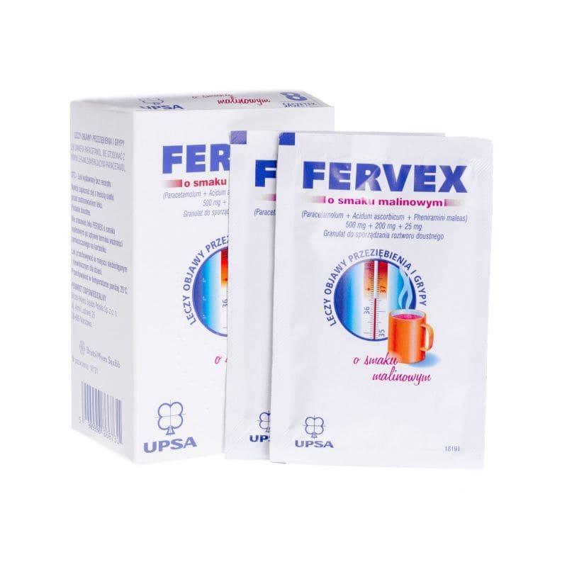 Fervex raspberry flavor, fervex malina cena 8 sachets UK