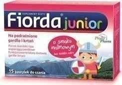 FIORDA JUNIOR x 15 raspberry-flavored lozenges UK