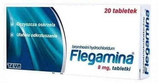 FLEGAMINA 8mg x 20 tablets cystic fibrosis UK