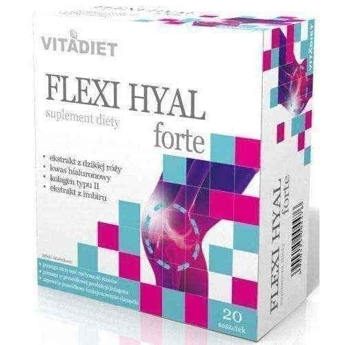 Flexi Hyal Forte x 20 sachets, inter alia, collagen type 2, hyaluronic ...