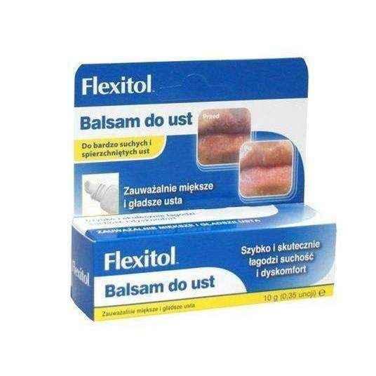 FLEXITOL Lip Balm 10g, organic lip balm, lip moisturizer UK