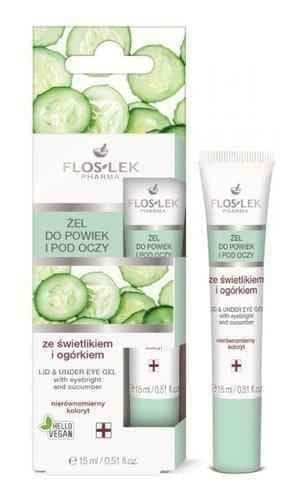 FLOSLEK PHARMA Eyelid and eye gel skylight and cucumber 15ml UK