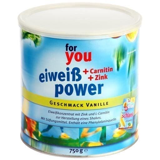 FOR YOU protein power vanilla 750 g maximum daily dose of carnitine UK