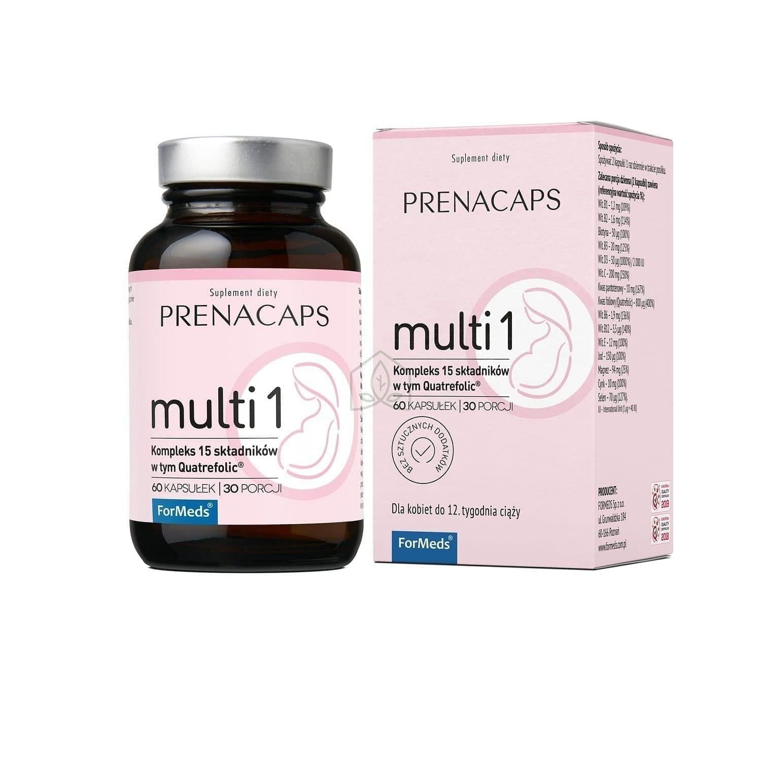 ForMeds PRENACAPS Multi 1, 12th week of pregnancy UK