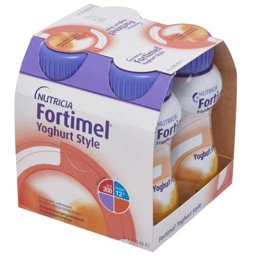 FORTIMEL Yoghurt Style Peach Orange Flavor UK