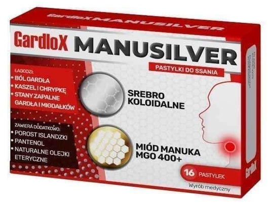 Gardlox Manusilver x 16 lozenges UK