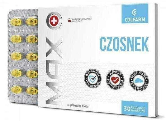 Garlic pills, Max Garlic x 30 capsules UK