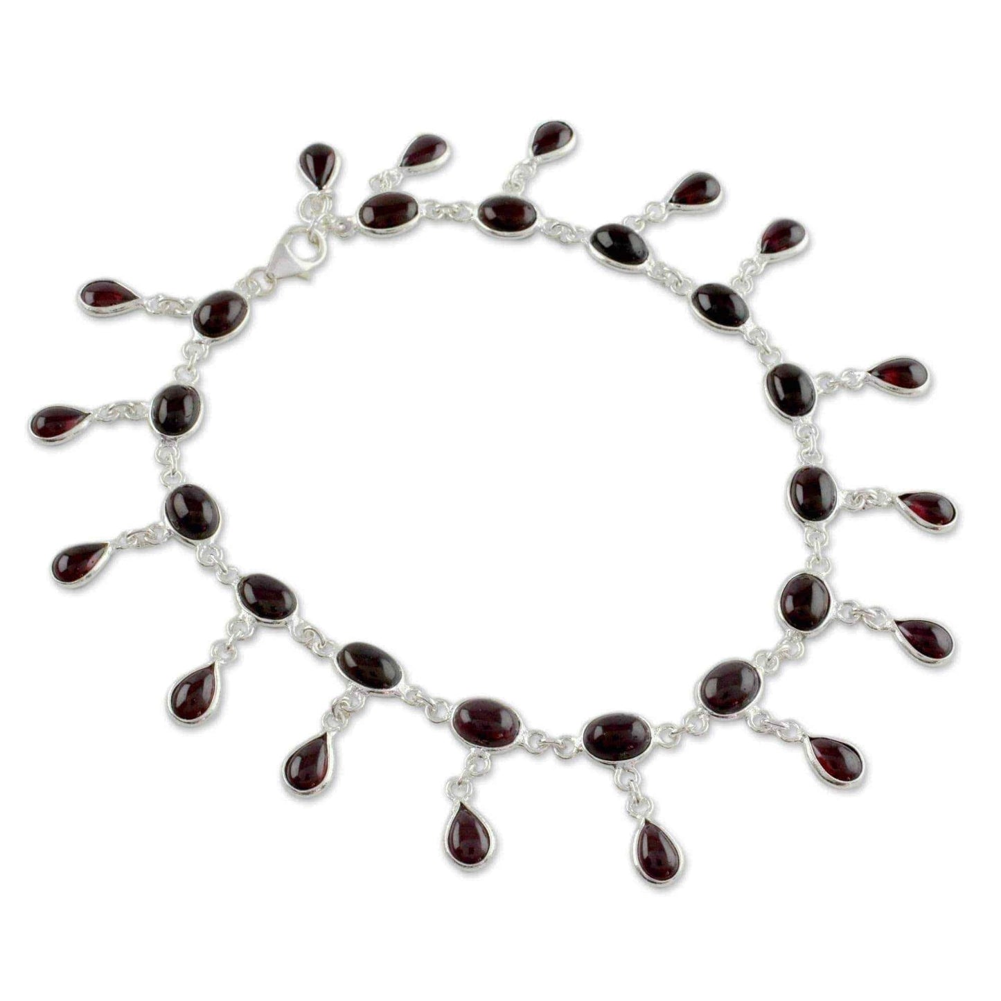 Garnet anklet UK