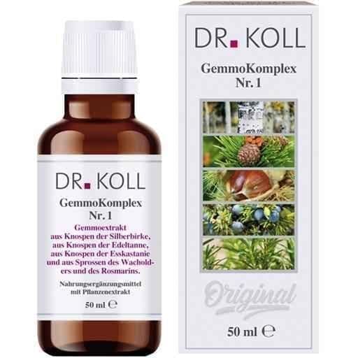 GEMMOKOMPLEX No. 1 oral drops 50 ml bio-ethanol, silver birch, sweet chestnut UK