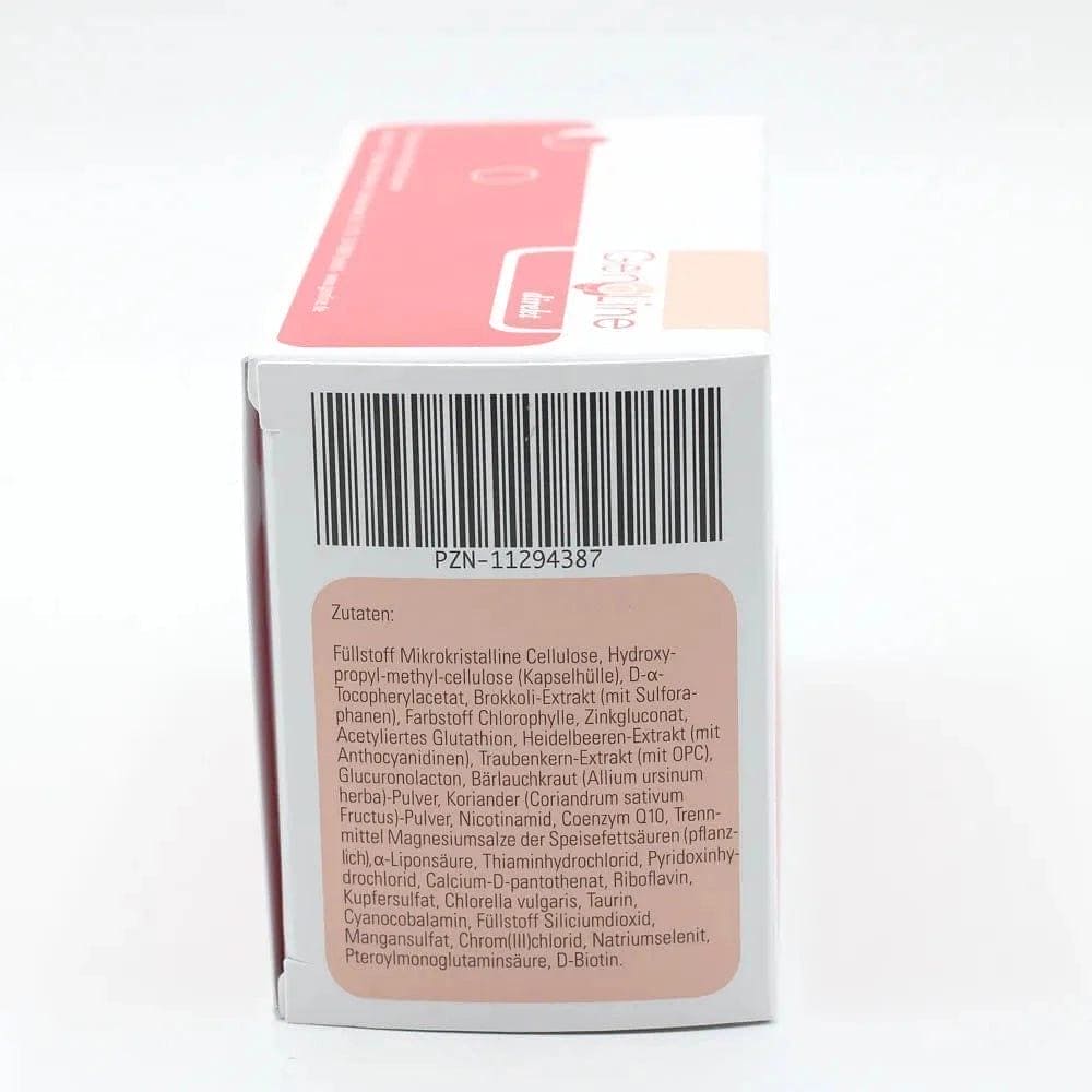 GENOLINE, acetyle glutathione, glucuronolactone, chlorella vulgaris, phytochemicals UK